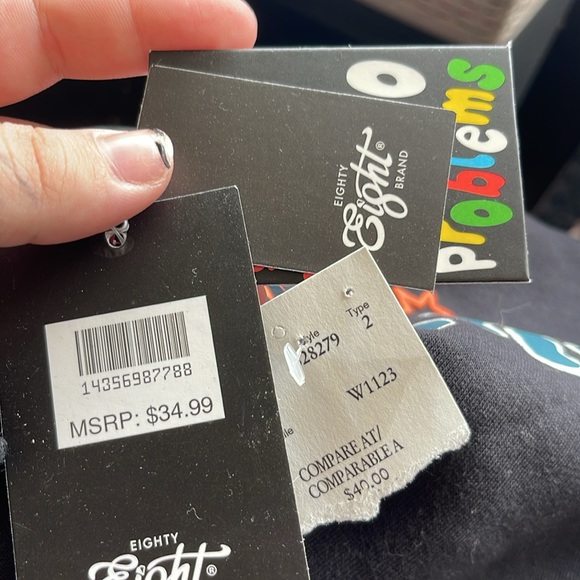 Crewneck Sweater with Trippy Flower Design XL - Picture 3 of 3